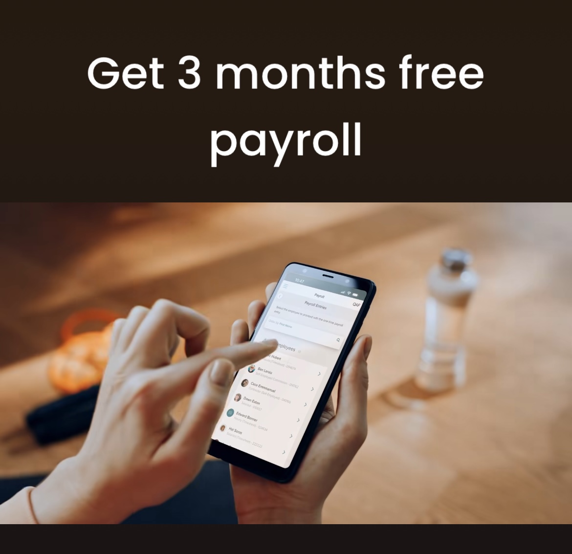 Accounting calculator and paperwork on a desk